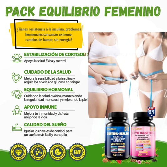 🌿 PACK EQUILIBRIO FEMENINO - Estrés , ansiedad, cansancio extremo.